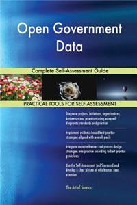 Open Government Data Complete Self-Assessment Guide