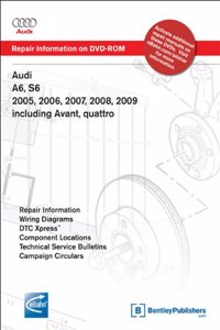 Audi A6, S6 2005, 2006, 2007, 2008, 2009: Repair Manual on DVD-ROM