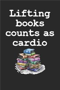 Lifting books counts as cardio