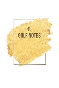 Golf Notebook - Golf Journal - Golf Diary - Gift for Golfer