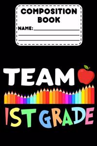 Composition Book Team 1st Grade