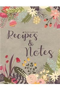 Blank Cookbook Recipes & Notes