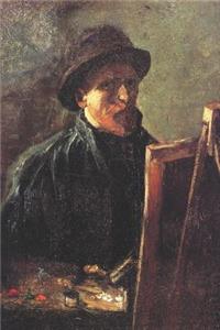 Self-Portrait with Dark Felt Hat at the Easel by Vincent van Gogh Journal