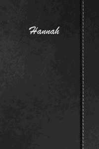 Hannah: Weekly Meal Planner Simulated Black Leather Track And Plan Your Meals 52 Week Food Planner / Diary / Log / Journal / Calendar Meal Prep And Planning