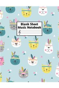 Blank Sheet Music Notebook