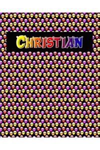 120 Page Handwriting Practice Book with Colorful Alien Cover Christian