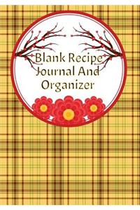 Blank Recipe Journal And Organizer