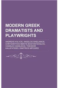 Modern Greek Dramatists and Playwrights