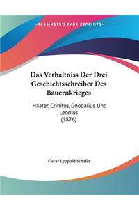 Das Verhaltniss Der Drei Geschichtsschreiber Des Bauernkrieges