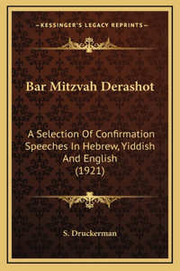 Bar Mitzvah Derashot