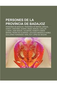 Persones de La Provincia de Badajoz