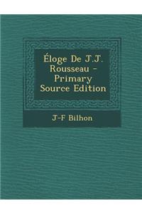 Eloge de J.J. Rousseau