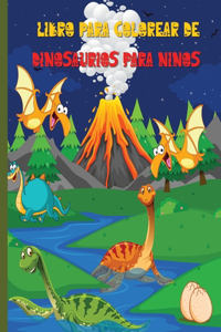 Libro para colorear de dinosaurios para niños