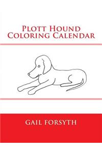 Plott Hound Coloring Calendar