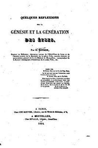Quelques reflexions sur la génésie et la génération des êtres