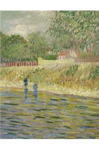 Bank of the Seine, Vincent Van Gogh. Ruled Journal
