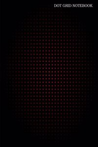 Dot Grid Notebook: 0.25 Inch Grid (1/4), 120 Pages, Double Sided, Black Cover