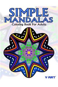 Simple Mandalas Coloring Book For Adults