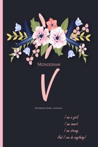 Monogram 'V' Notebook (Diary, Journal)