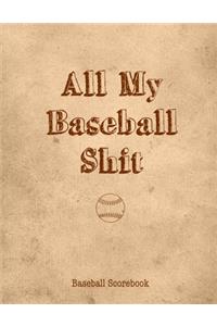 All My Baseball Shit, Baseball Scorebook