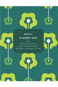 Weekly Planner 2020 with Gratitude Journal, Habit & Mood Tracker, Personal & Business TO-DOs