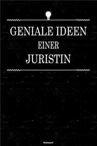 Geniale Ideen einer Juristin Notizbuch