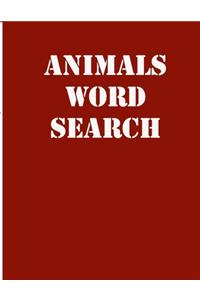 animals word search