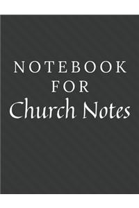 Notebook For Church Notes