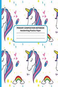 PRIMARY COMPOSITION NOTEBOOK Handwriting Practice Paper