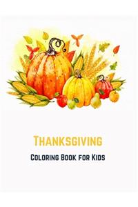 Thanksgiving Coloring Book for Kids