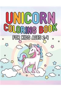 Unicorn Coloring Book for Kids Ages 2-4