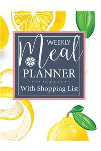 meal planner with shopping list track and plan your meals weekly for diet weight loss