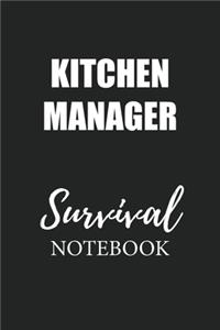 Kitchen Manager Survival Notebook