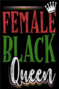 Female Black Queen Notebook