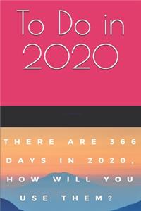 To Do in 2020