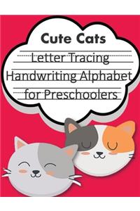 Letter Tracing Book Handwriting Alphabet for Preschoolers Cute Cats