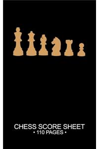 Chess Score Sheet 110 Pages