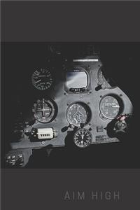 Airplane Aim High Collection Travel Lined Journal, Volume 2, College Ruled Notebook, Softcover Writing Notepad Gift, 120 Pages