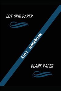 2 in 1 Notebook Dot Grid Paper Blank Paper