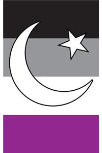 Muslim Star & Crescent Asexual Pride Flag - Lined Notebook