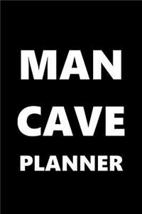2019 Daily Planner For Men Man Cave Planner White Font Black Design 384 Pages
