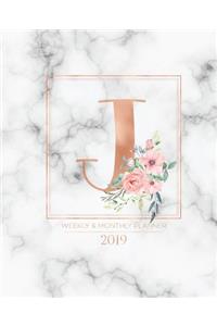 Weekly & Monthly Planner 2019