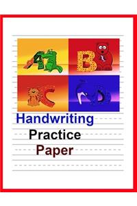 Handwriting Practice Paper With Dotted Lines For Students K-3