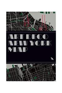 Art Deco New York Map