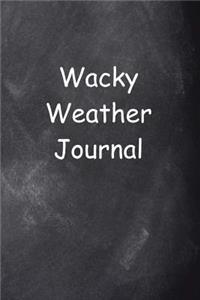 Wacky Weather Journal Chalkboard Design