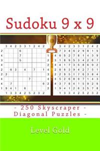 Sudoku 9 X 9 - 250 Skyscraper - Diagonal Puzzles - Level Gold