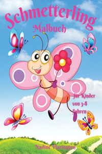 Schmetterling-Malbuch für Kinder von 3-8 Jahren