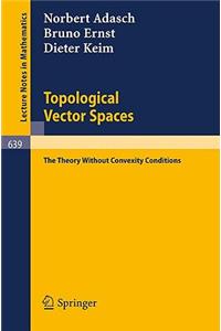 Topological Vector Spaces