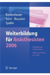 Weiterbildung Für Anästhesisten 2006