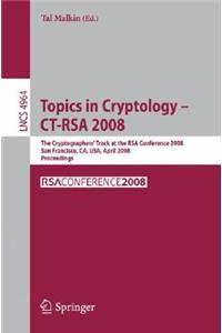 Topics in Cryptology - Ct-Rsa 2008
